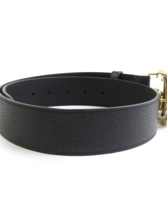 GUCCI GG Marmont Belt Black/Gold Leather/Metal main image 4